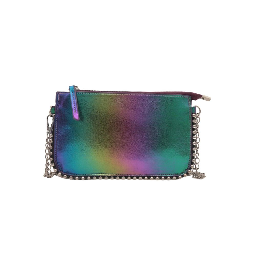 Rainbow Underarm Clutch Purse Y2K Beaded Shoulder Handbags Crossbody V <3